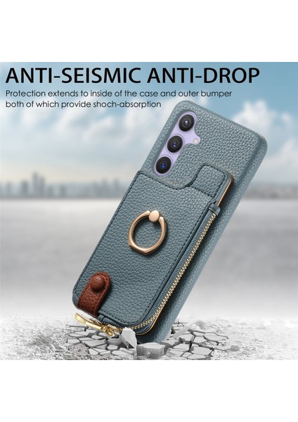 Samsung Galaxy S24+ 5g Için Deri Cüzdan Telefon Kılıfı (Yurt Dışından)