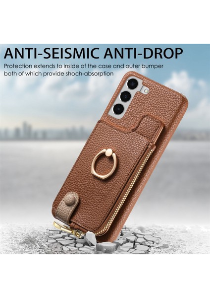 Samsung Galaxy S22+ 5g Için Deri Cüzdan Telefon Kılıfı (Yurt Dışından)