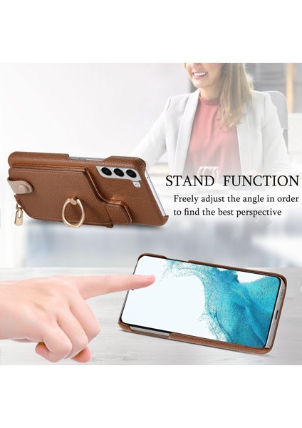 Samsung Galaxy S22+ 5g Için Deri Cüzdan Telefon Kılıfı (Yurt Dışından)