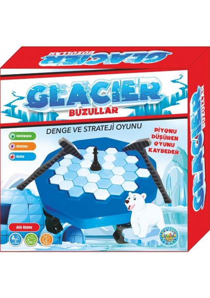 Buffer® Glacier Buzullar Buz Kırma Tuzağı Kalesi Akıl Zeka Strateji Kutu Oyunu