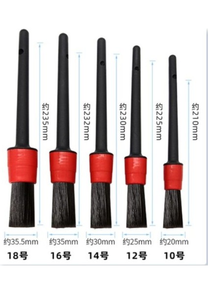 Main Shop Araba Temizlik Detay Fırçası 5 1 Set