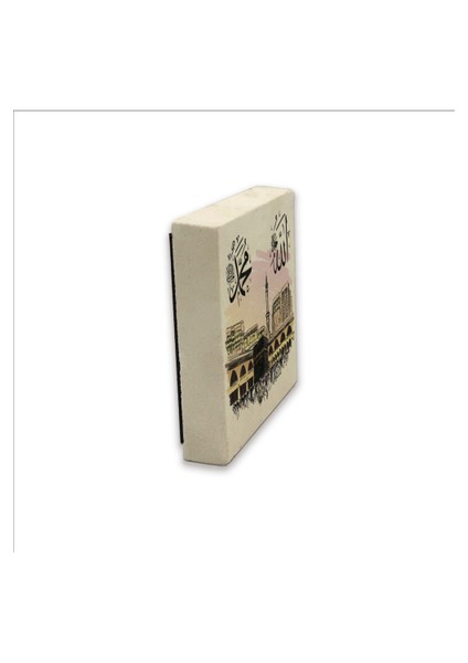 Kabe-I Şerif Baskılı Doğaltaş Magnet KH-201 Buzdolabı Süsü fırsatları