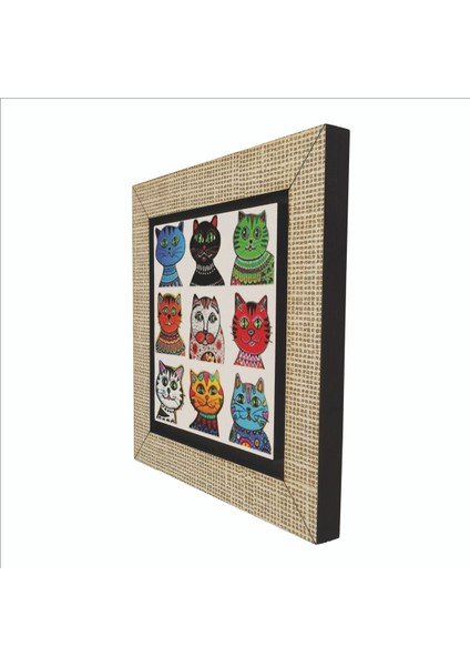 Kediler Baskılı Mdf MAGNETKRG-166BUZDOLABI Süsü indirimleri