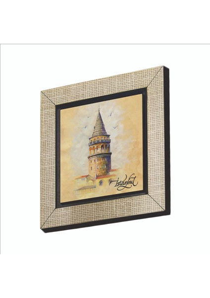 Galata Kulesi Baskılı Mdf MAGNETKRT-021BUZDOLABI Süsü
