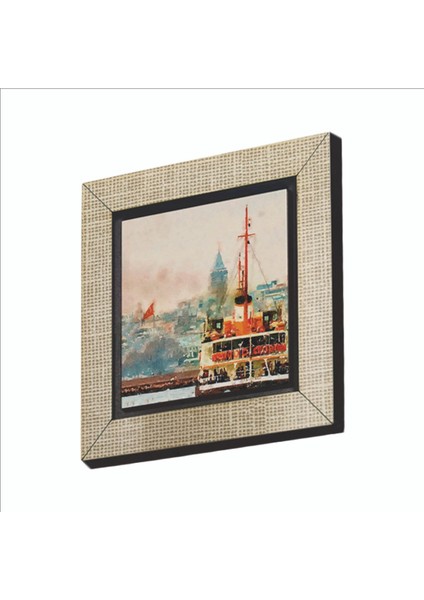 Istanbul Vapur Baskılı Mdf MAGNETKRT-033BUZDOLABI Süsü