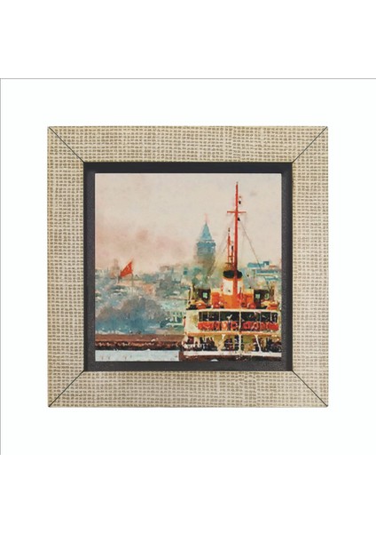 Istanbul Vapur Baskılı Mdf MAGNETKRT-033BUZDOLABI Süsü fırsatları