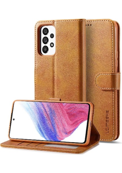 Samsung Galaxy A53 5g Kart Yuvaları Cüzdan Buzağı Doku Yatay (Yurt Dışından) indirimleri