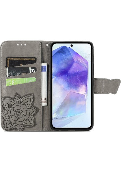 Bdt Shop Samsung Galaxy A35 Çok Renkli Kelebek Iş Cüzdan Kanat Için Kılıf (Yurt Dışından)