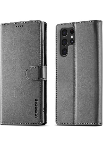 Tutucu Kart Yuvaları ile Samsung Galaxy S24 Ultra Için Kılıf Cüzdan Buzağı Flip (Yurt Dışından)