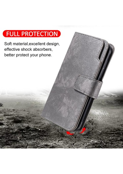 Samsung Galaxy S20 Fe Pu Deri Kickstand Manyetik Cüzdan 9 Kart (Yurt Dışından)