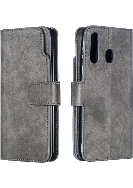 Samsung Galaxy A50/A50S/A30S Pu Deri Cüzdan 9 Kart Yuvaları (Yurt Dışından)