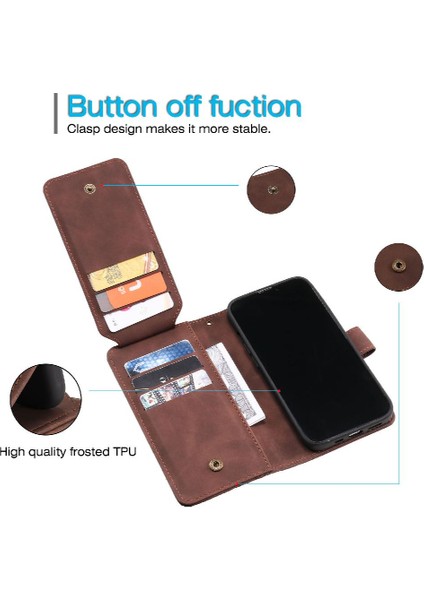 Samsung Galaxy S23 Artı Pu Deri Kart Tutucu Kickstand Cüzdan (Yurt Dışından) modelleri