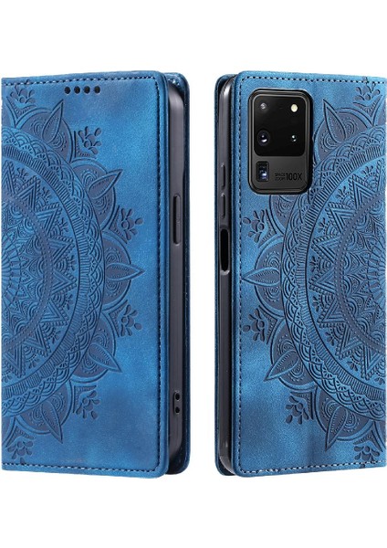 Samsung Galaxy S20 Ultra Tam Koruma Kartı Ekleme Pu Flip Için Kılıf (Yurt Dışından)