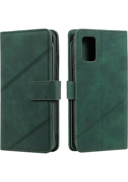 Samsung Galaxy A02S Için Kılıf Cüzdan Flip Folio Bileklik Kart Tutucu Pu (Yurt Dışından)
