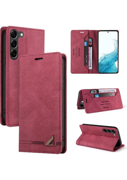 Samsung Galaxy S23 Kickstand Iki Kart Yuvaları Premium Deri Kılıf (Yurt Dışından) indirimleri