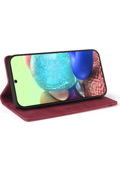 Samsung Galaxy A71 4g Kickstand Iki Kart Yuvaları Premium Deri (Yurt Dışından)