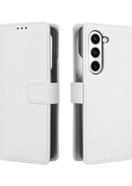 Samsung Galaxy Z Için Kılıf Fold 5 Kapak Kickstand Manyetik Cüzdan Kart (Yurt Dışından) modelleri