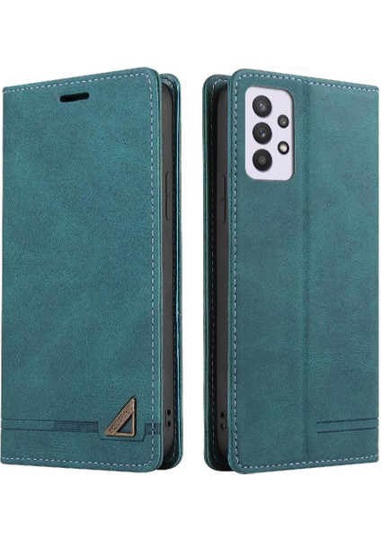 Samsung Galaxy A33 5g Kickstand Premium Deri Iki Kart Yuvaları Için Kılıf (Yurt Dışından)