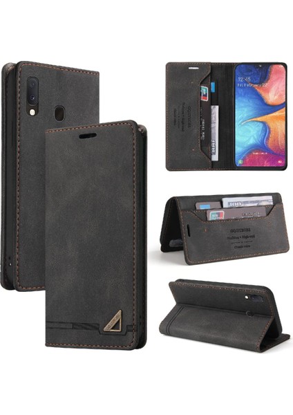 Samsung Galaxy A21S Premium Deri Kickstand Premium Deri Kılıf (Yurt Dışından)