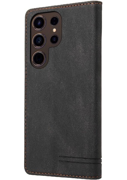 Samsung Galaxy S24 Için Kılıf Ultra Premium Deri Iki Kart Yuvaları Prim (Yurt Dışından) fırsatları