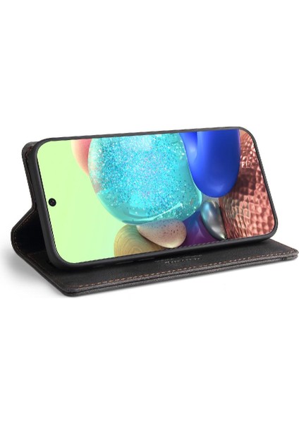 Samsung Galaxy A71 4g Kickstand Iki Kart Yuvaları Premium Deri (Yurt Dışından) fırsatları