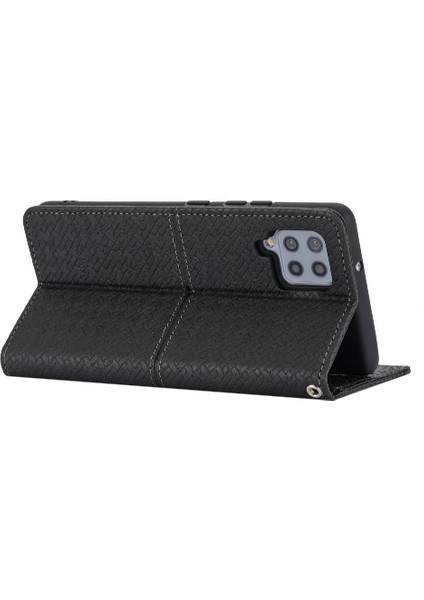 Samsung Galaxy A12 5g Için Kılıf El Cüzdan Pu Deri Kapak Çevirin Folio (Yurt Dışından)