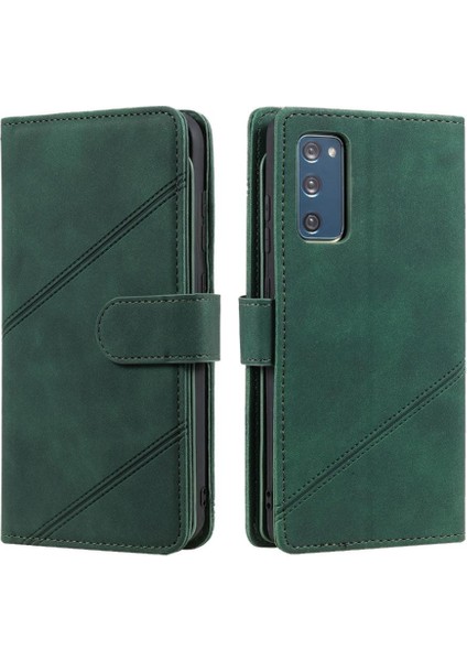 Samsung Galaxy S20 Fe Manyetik Pu Deri Bileklik Kart Tutucu Için Kılıf (Yurt Dışından)