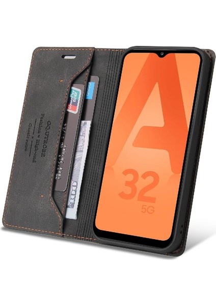 Samsung Galaxy A32 5g Premium Deri Iki Kart Yuvaları Premium (Yurt Dışından) fiyatları