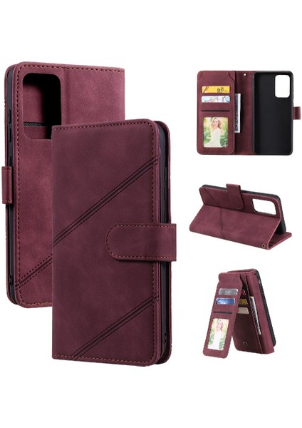 Samsung Galaxy Case 5g Pu Deri Cüzdan Flip Folio Manyetik Kart (Yurt Dışından)