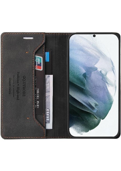 Samsung Galaxy S21 Premium Deri Premium Deri Kickstand Için Kılıf (Yurt Dışından) fiyatları