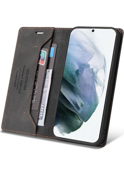 Samsung Galaxy S21 Premium Deri Premium Deri Kickstand Için Kılıf (Yurt Dışından) modelleri