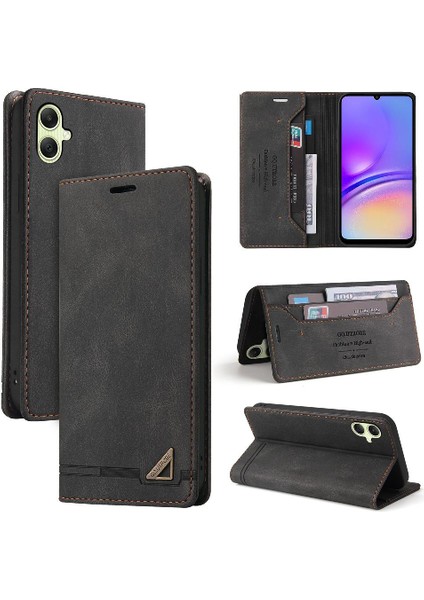 Samsung Galaxy A05 Kickstand Iki Kart Yuvaları Premium Deri Kılıf (Yurt Dışından)