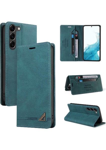 Samsung Galaxy S23 Kickstand Iki Kart Yuvaları Premium Deri Kılıf (Yurt Dışından)