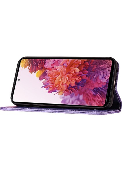 Samsung Galaxy S20 Fe Flip Folio Kart Cep Cüzdan Kılıf Kedi (Yurt Dışından)
