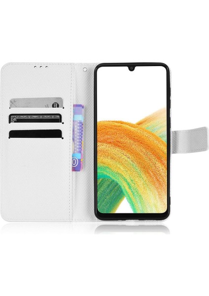 Bdt Shop Samsung Galaxy A23 5g Için Kılıf Kapak Manyetik Cüzdan Kart Tutucu Kickstand (Yurt Dışından)