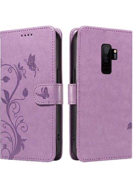 Samsung Galaxy S9 Artı Yüksek Kaliteli Deri Kabartmalı Kelebek (Yurt Dışından)