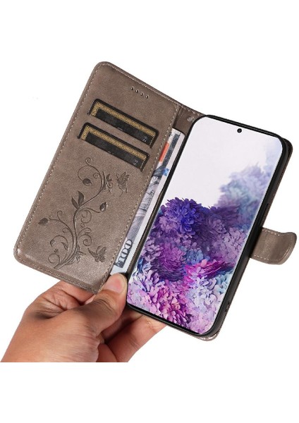 Samsung Galaxy S20 Artı ve Kart Yuvası Yüksek Kaliteli Deri Telefon Kılıfı (Yurt Dışından)