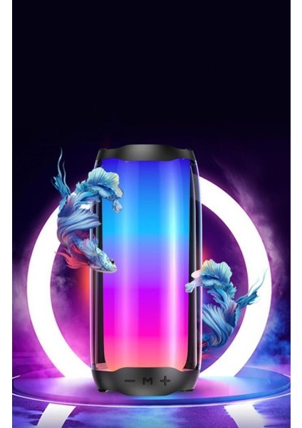 Pluse5 Taşınabilir Rgb Ledli Bluetooth Hoparlör