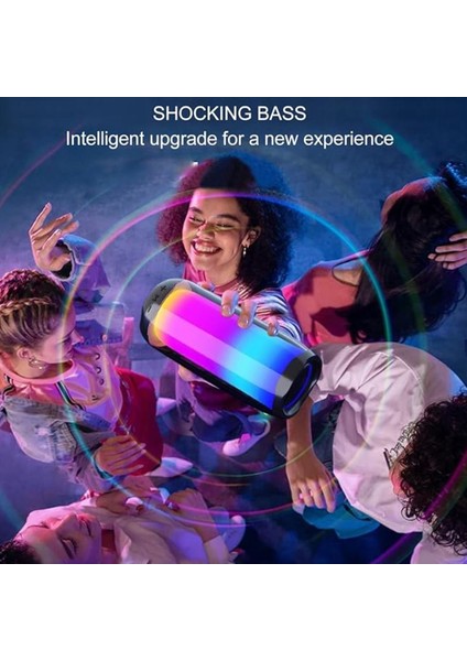 Pluse5 Taşınabilir Rgb Ledli Bluetooth Hoparlör