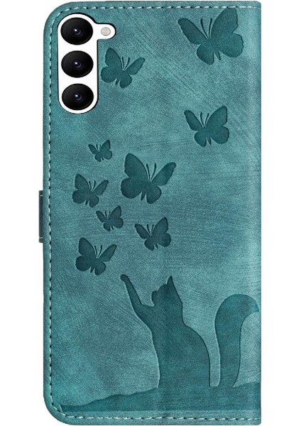 Samsung Galaxy S24 Artı Flip Folio Cüzdan Kılıf Kabartmalı Kedi (Yurt Dışından) fırsatları