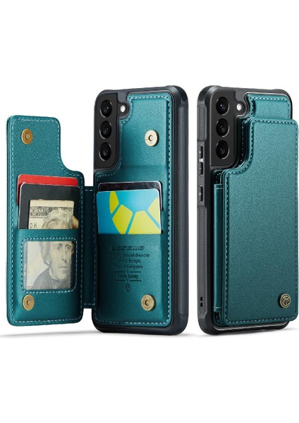 Samsung Galaxy S21 Pu Deri Kickstand Rfıd Ince Için Caseme Cüzdan Kılıf (Yurt Dışından)