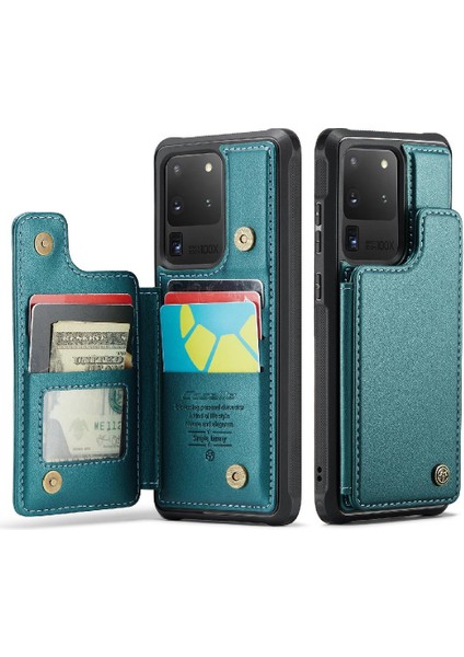 Samsung Galaxy S20 Ultra Kickstand Kart Tutucu Pu Için Caseme Cüzdan Kılıf (Yurt Dışından)