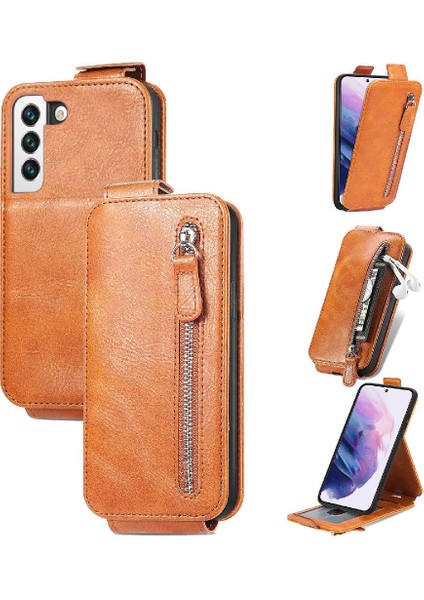 Samsung Galaxy S22 Artı Moda Tasarım Deri Kılıf Kapak Çevirin (Yurt Dışından)