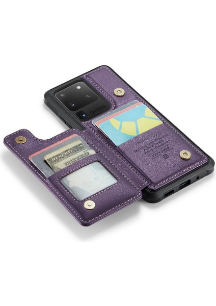 Samsung Galaxy S20 Ultra Kickstand Kart Tutucu Pu Için Caseme Cüzdan Kılıf (Yurt Dışından) fiyatları