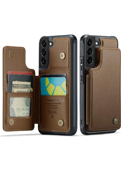 Samsung Galaxy S21 Pu Deri Kickstand Rfıd Ince Için Caseme Cüzdan Kılıf (Yurt Dışından)
