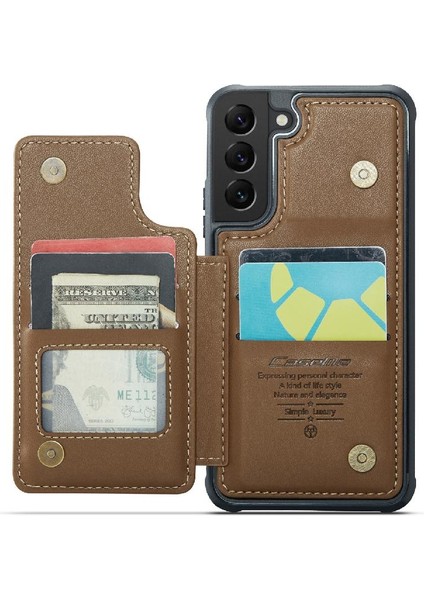Samsung Galaxy S21 Pu Deri Kickstand Rfıd Ince Için Caseme Cüzdan Kılıf (Yurt Dışından) modelleri