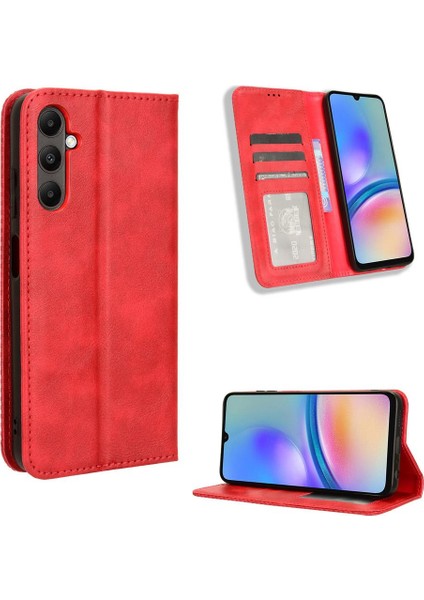 Samsung Galaxy A05S Pu Deri Cüzdan Manyetik Kapatma Için Kılıf (Yurt Dışından)
