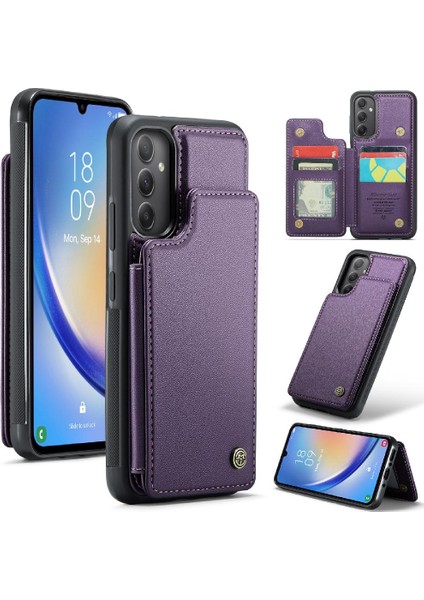 Samsung Galaxy A34 5g Kickstand Rfıd Engelleme Ince Için Caseme Cüzdan Kılıf (Yurt Dışından)