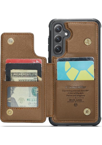 Samsung Galaxy S23 Fe 5g Kart Tutucu Kickstand Pu Için Caseme Cüzdan Kılıf (Yurt Dışından)