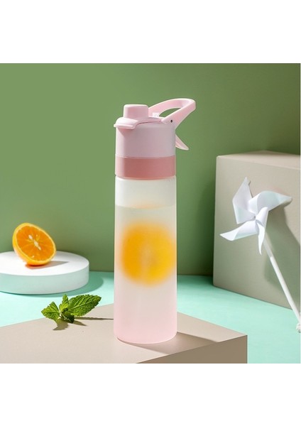Sunsky 501-600ML Sprey Su Kupası Açık Hava Spor Şişesi Pembesi (Yurt Dışından)